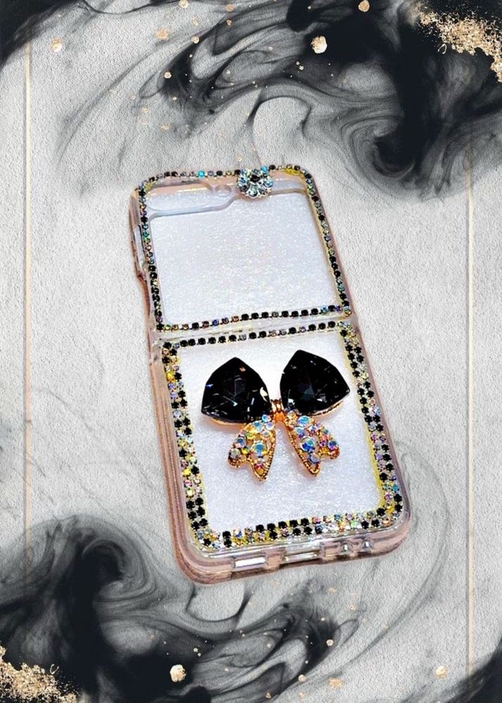 Rhinestone Bow Samsung ZFlip5 Phone Case