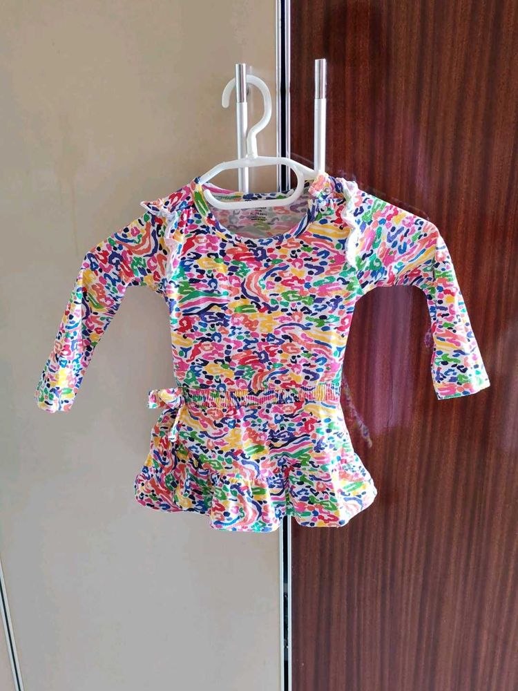 Multi Colored Frock For Babies