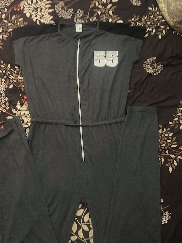Gray Jumpsuit with &#39;55&#39;