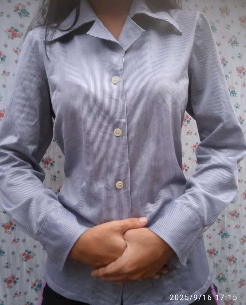 Striped Button-Down Shirt