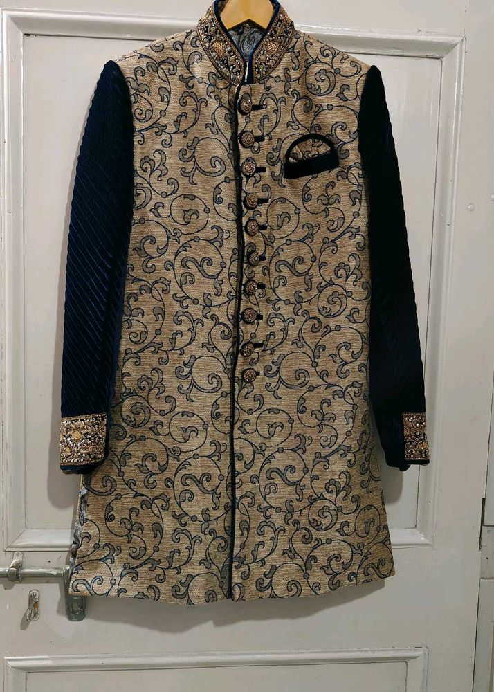 Khalhi + Navy Blue Jodhpuri