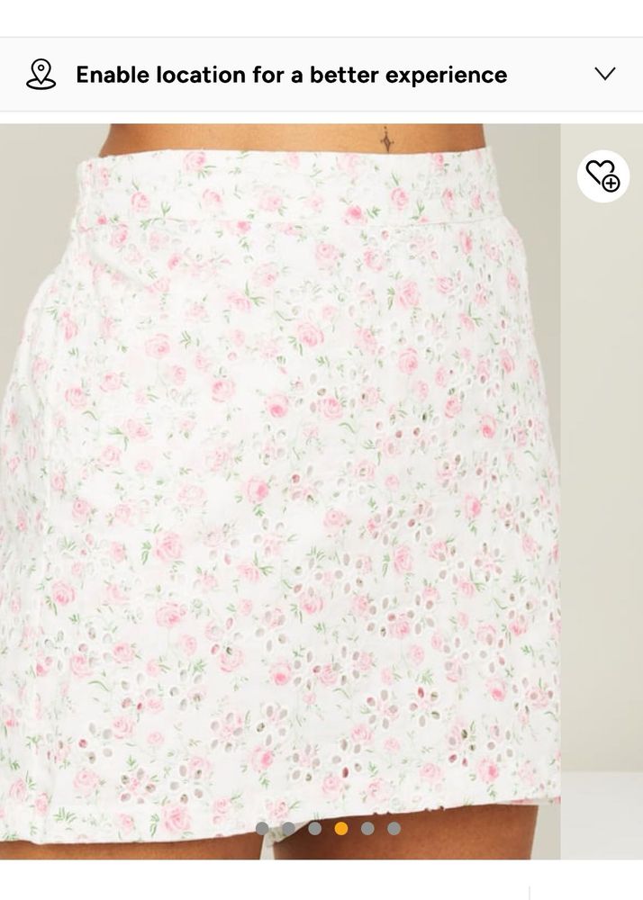 Floral Print Skort