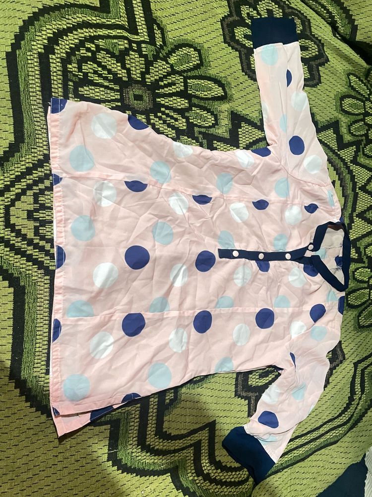 Cute Polka Dot Night Suit