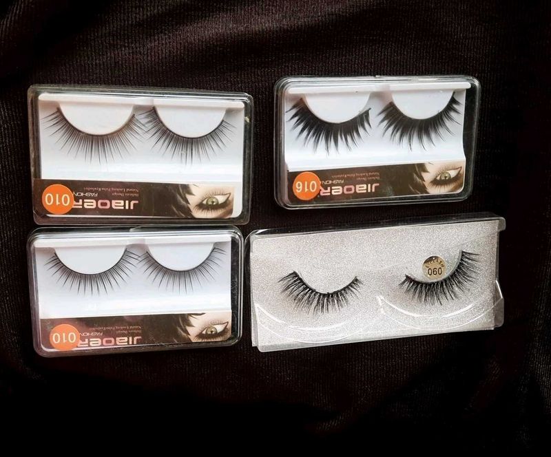 4 Different Eyelashes Set