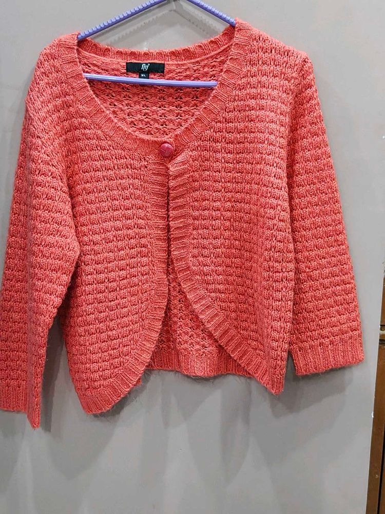 Coral Knit Cardigan