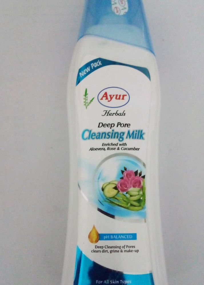 Sealed Packed Cleansing Milk By Ayur.