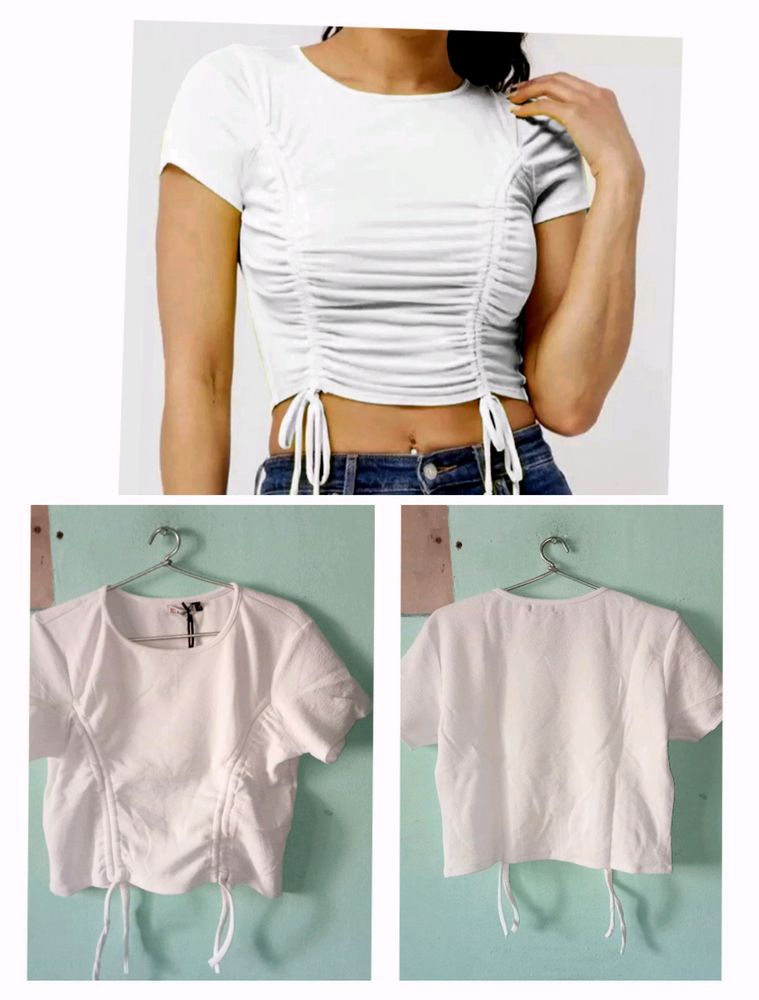 🔥White New Crop Top 🤍👍