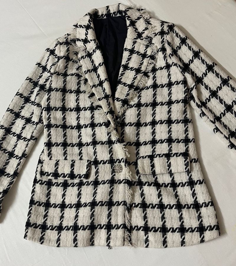 Textured Korean Style Coat