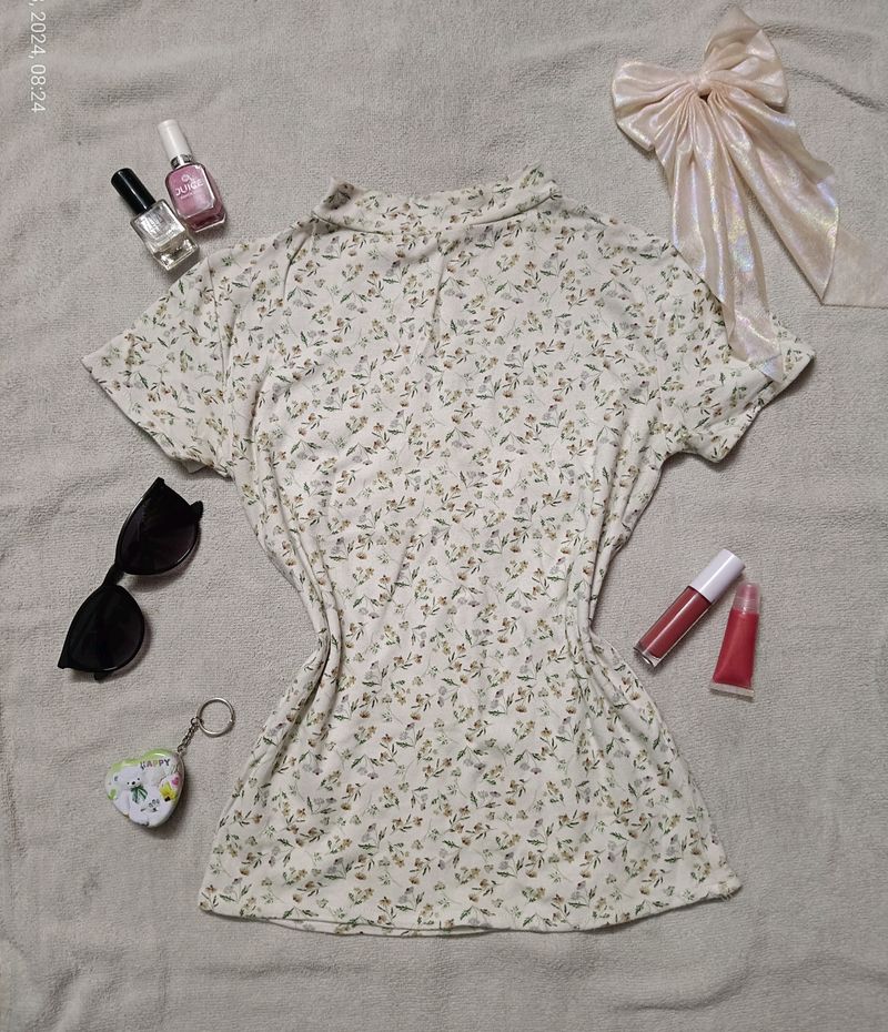 Floral Pinteresty Aesthetic Top