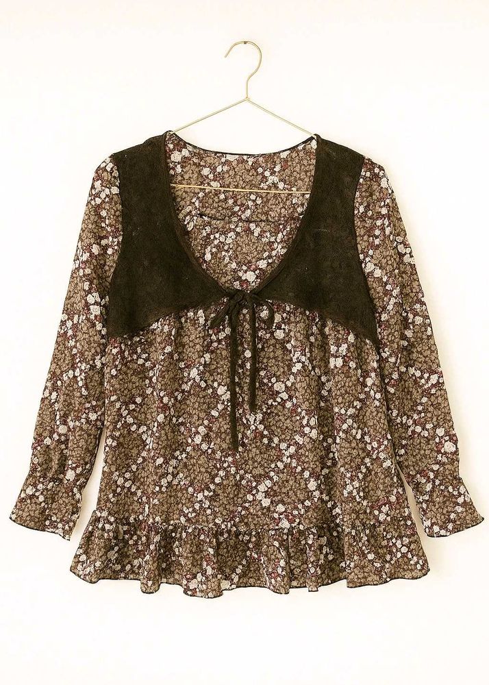 Cottagecore Mesh Top