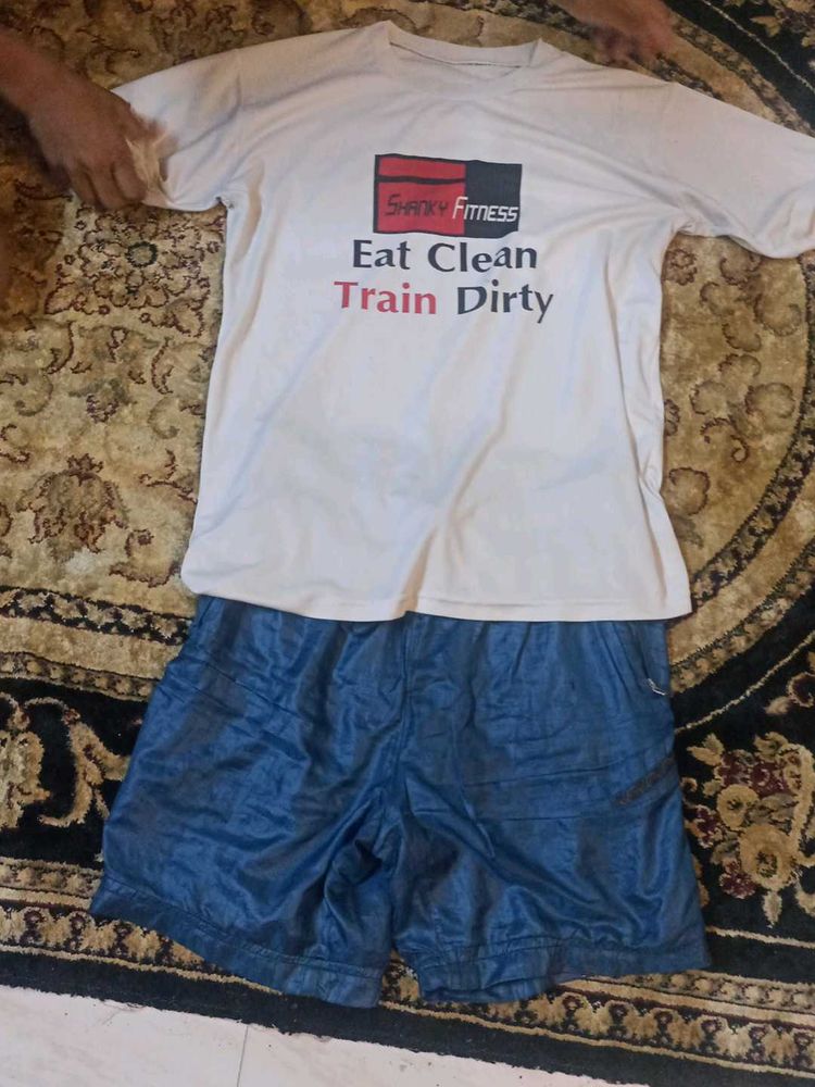 Combo Of Casual T-shirt And Shorts