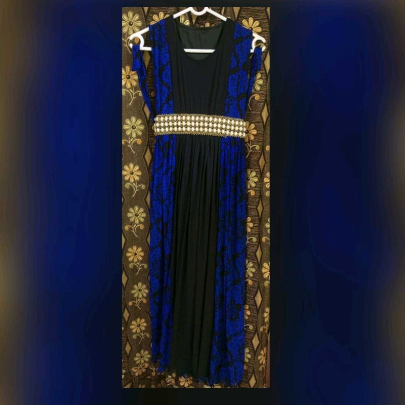 Elegant Black &amp; Blue Dress