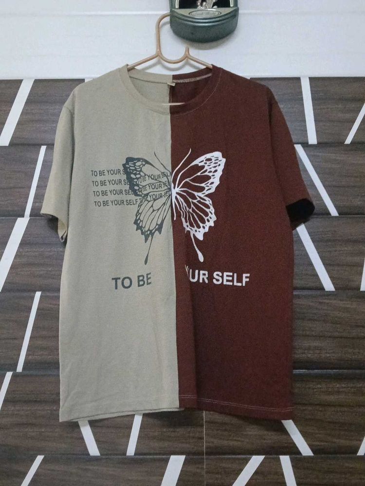Two-Tone Butterfly Tee