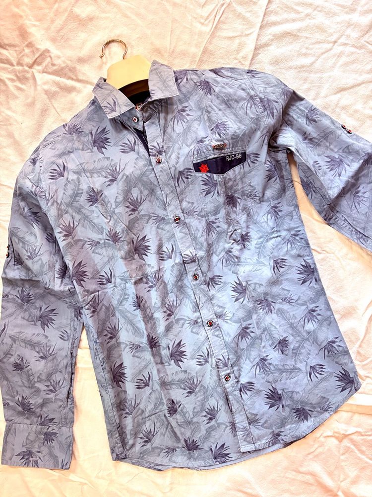 Stylish Men&#39;s Printed Casual Shirt – Size M