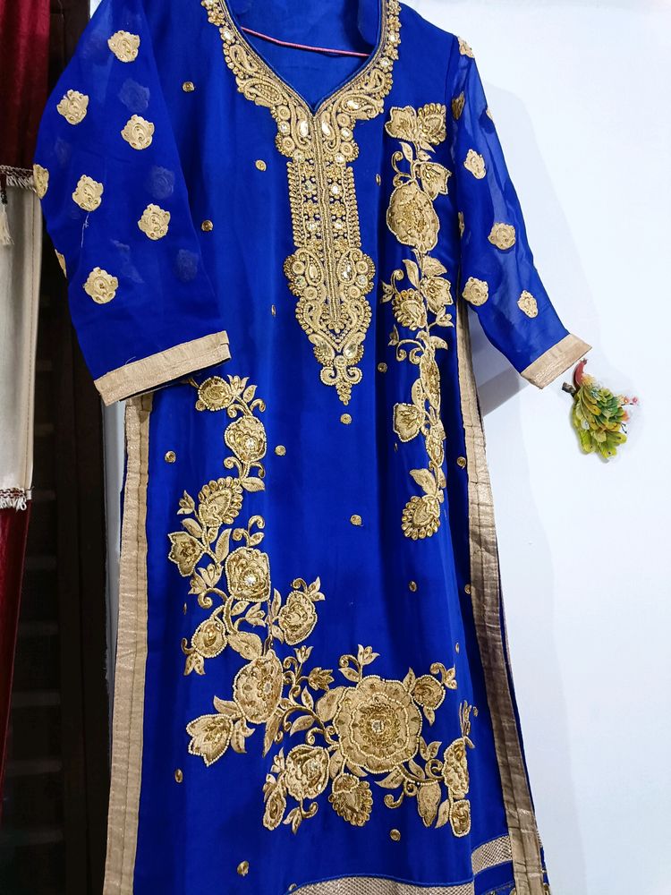 Partywear Kurta With Dupatta