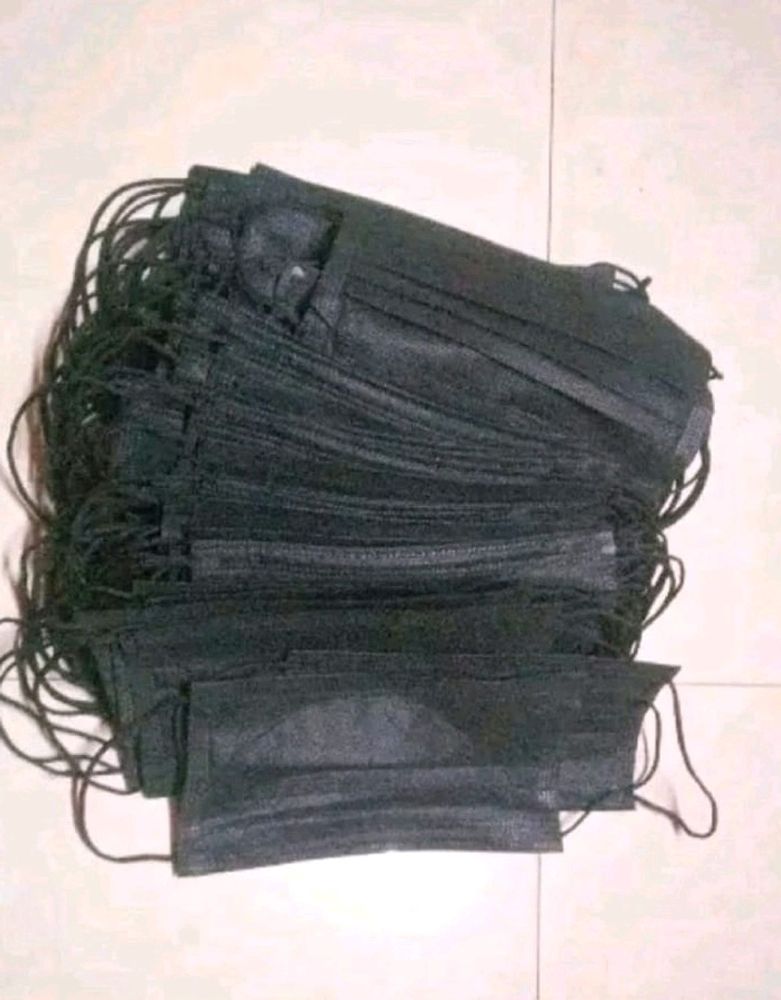 Black Mask Pack Of 22