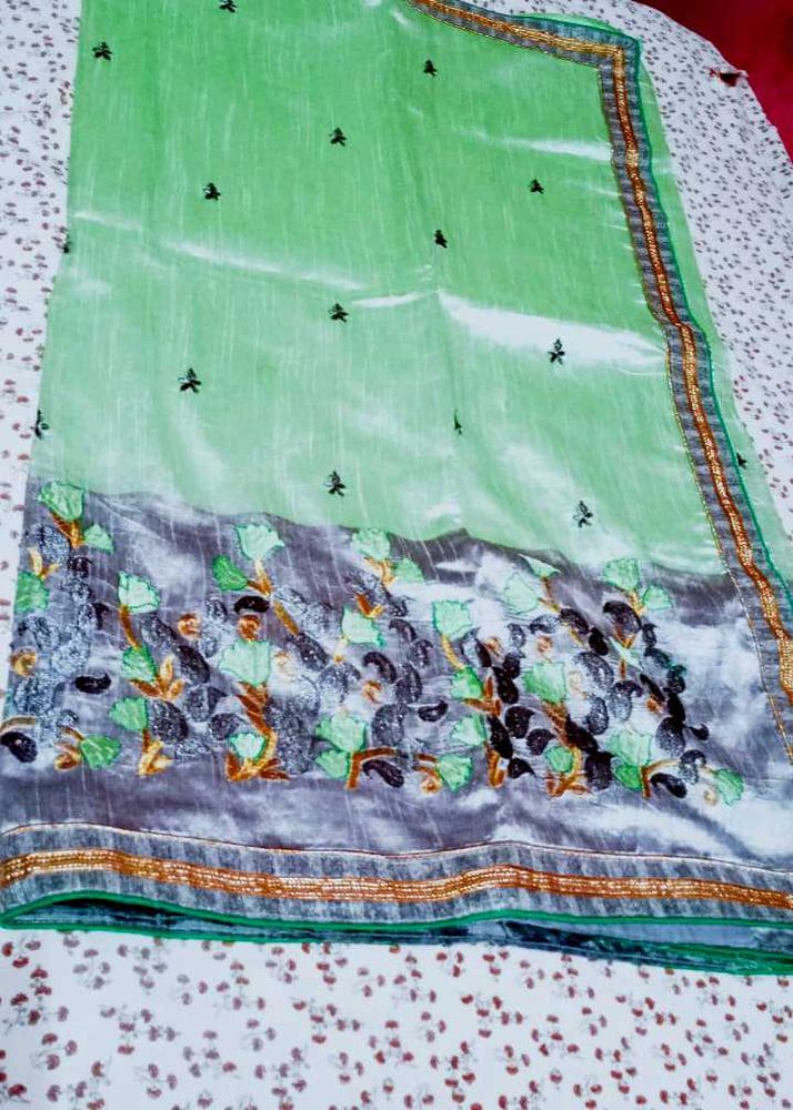 Elegant Embroidered Saree