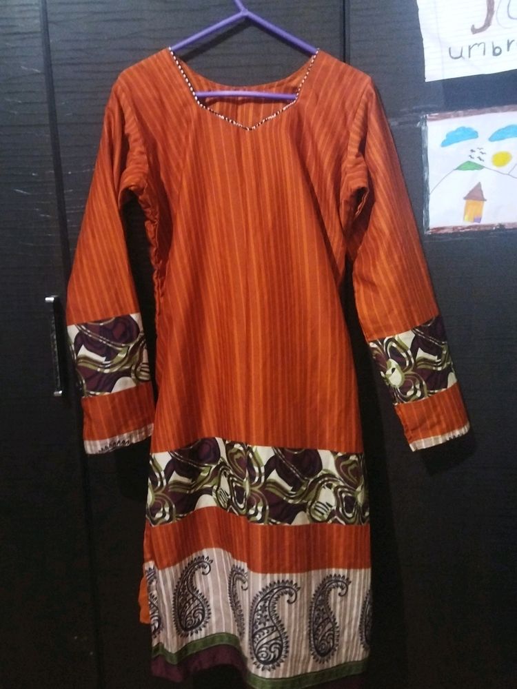 Red Orange Churidar
