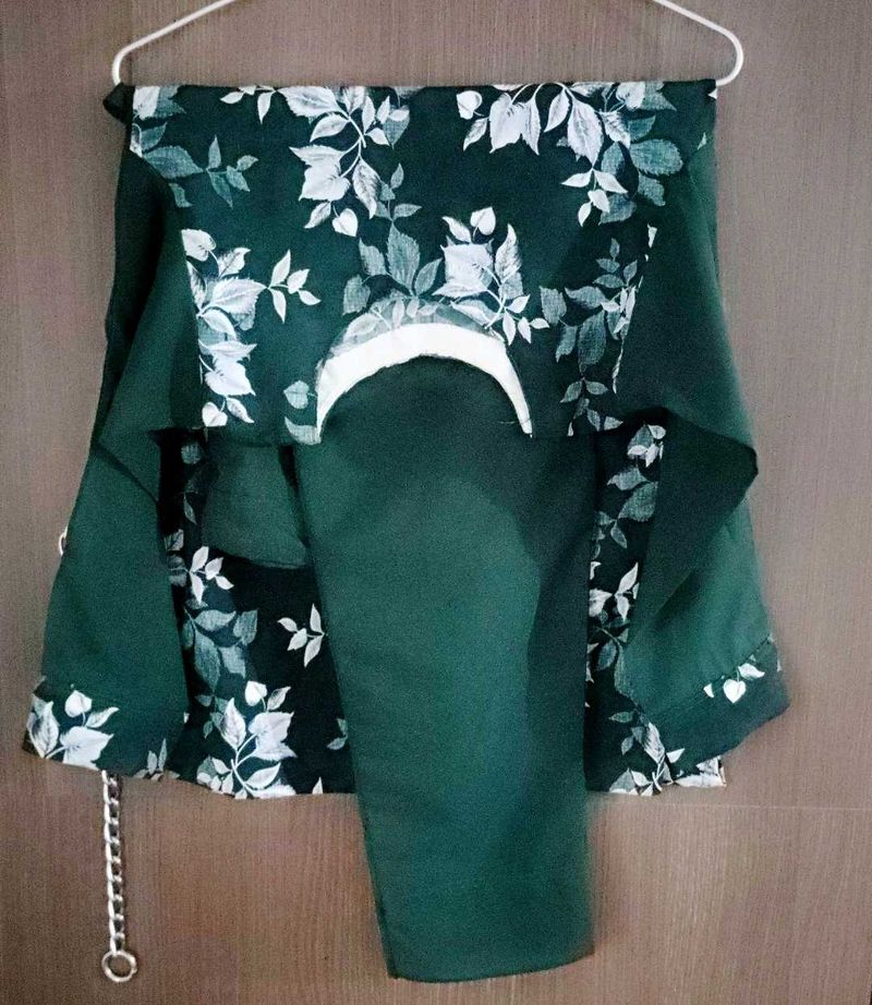 Green Floral Print Piece Set