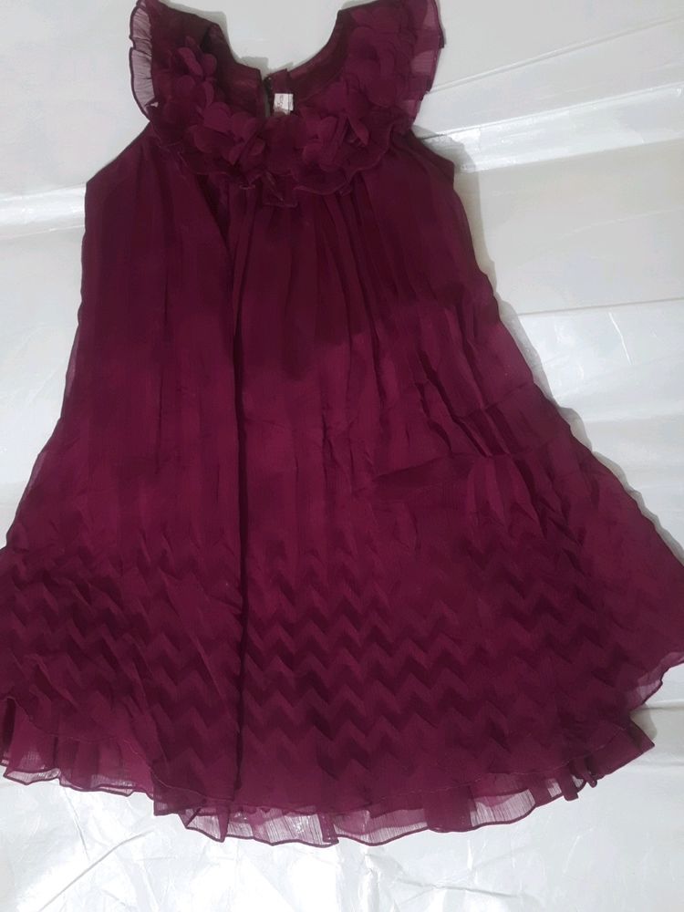 Chiffon Frock For Little Girls