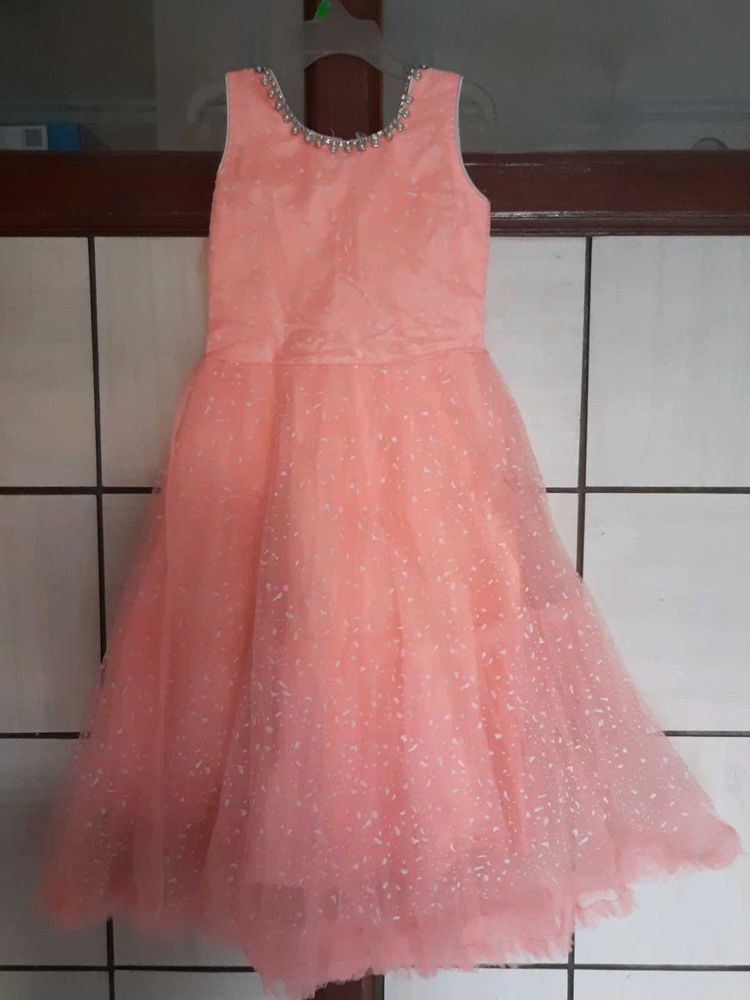 Cute Peach Party Dress