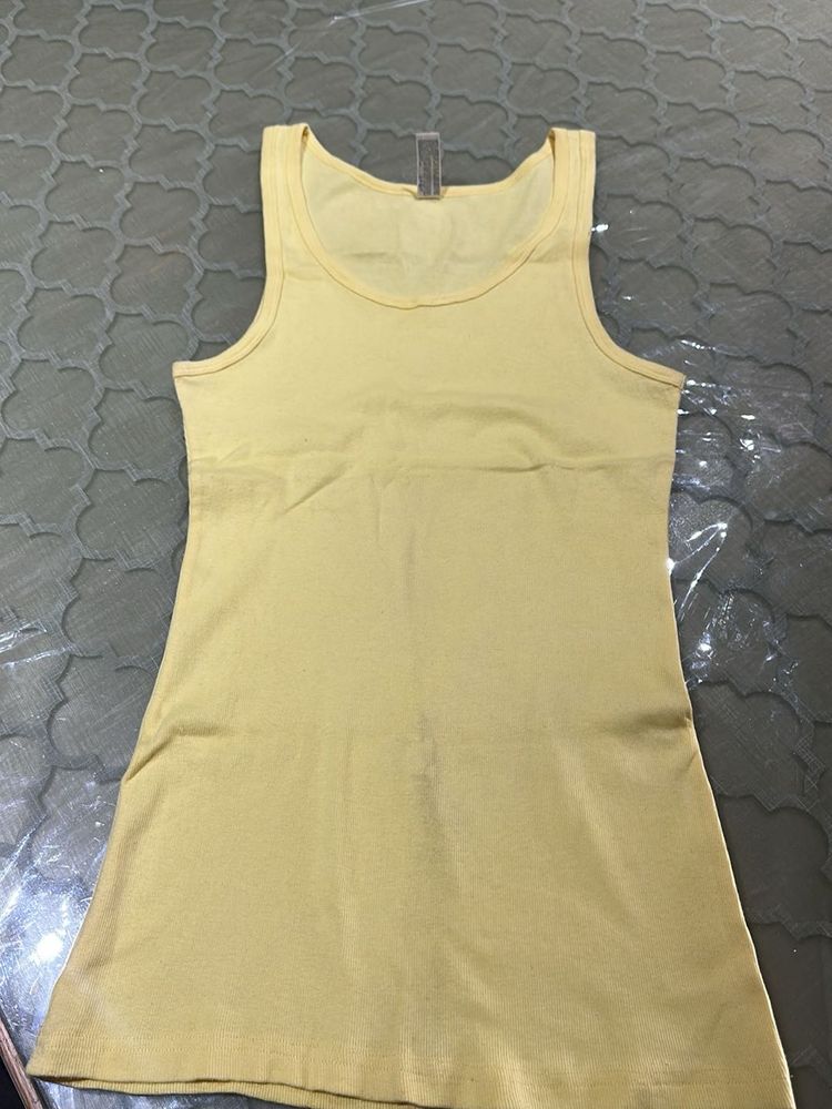 Yellow Tank Top Size US L