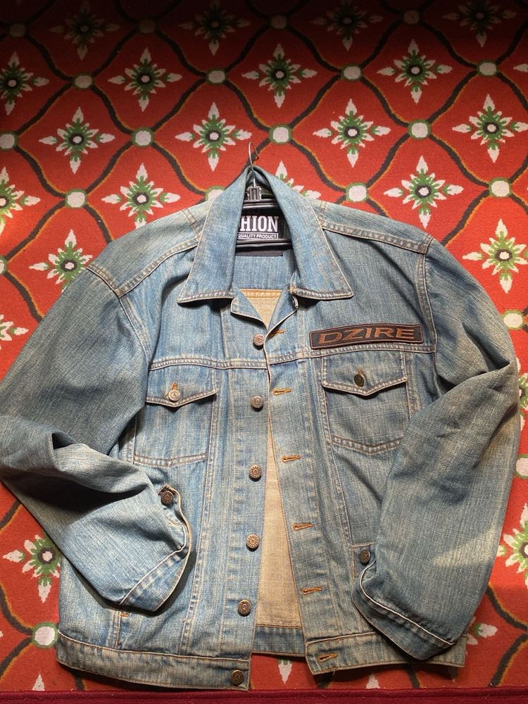 AESTHETIC CROPPED DENIM JACKET MEDIUM