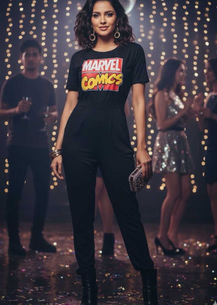 Marvel Comics Black Jumpsuit
