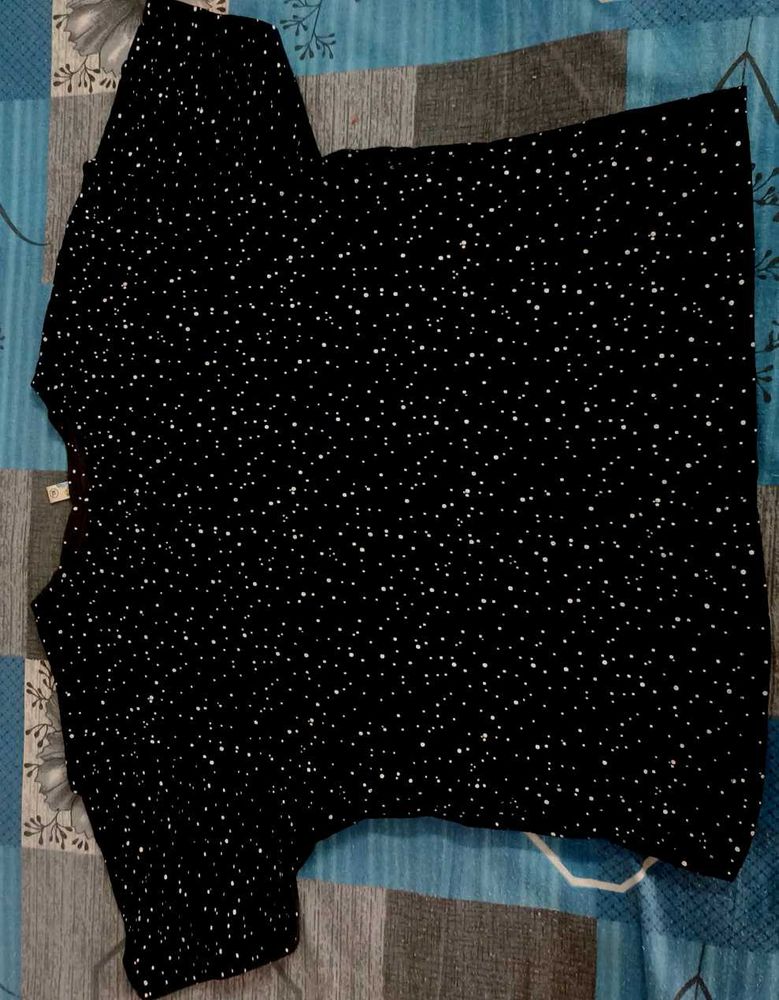 Black &amp; White Polka Dot Top