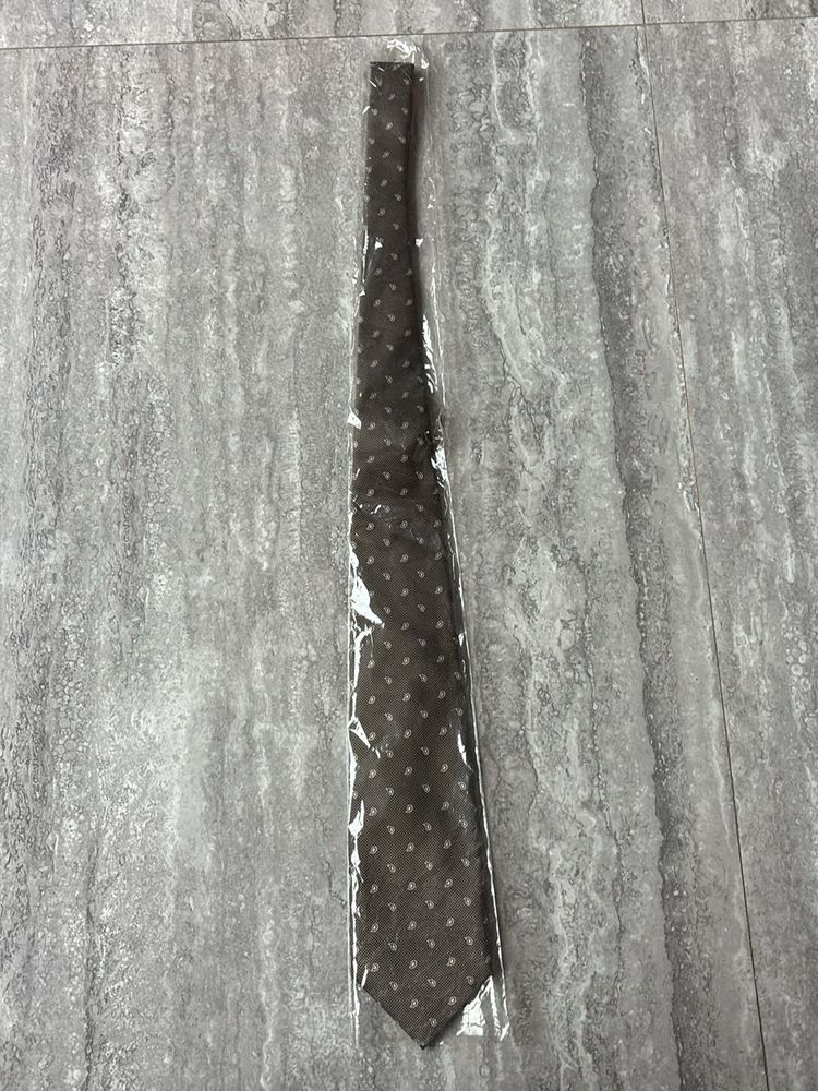 Brown Polka Dot Necktie