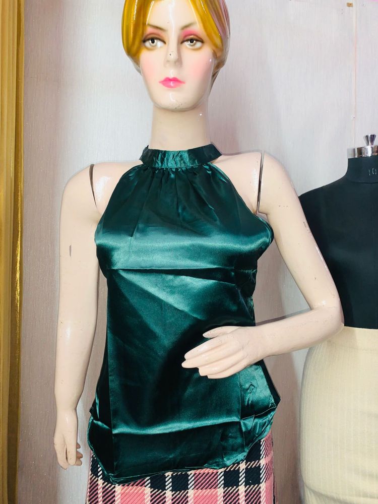 Emerald Green Halter Top