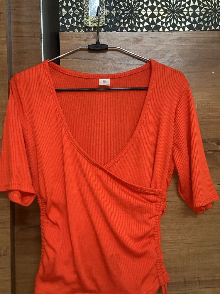 Orange  Stylish Top🧡
