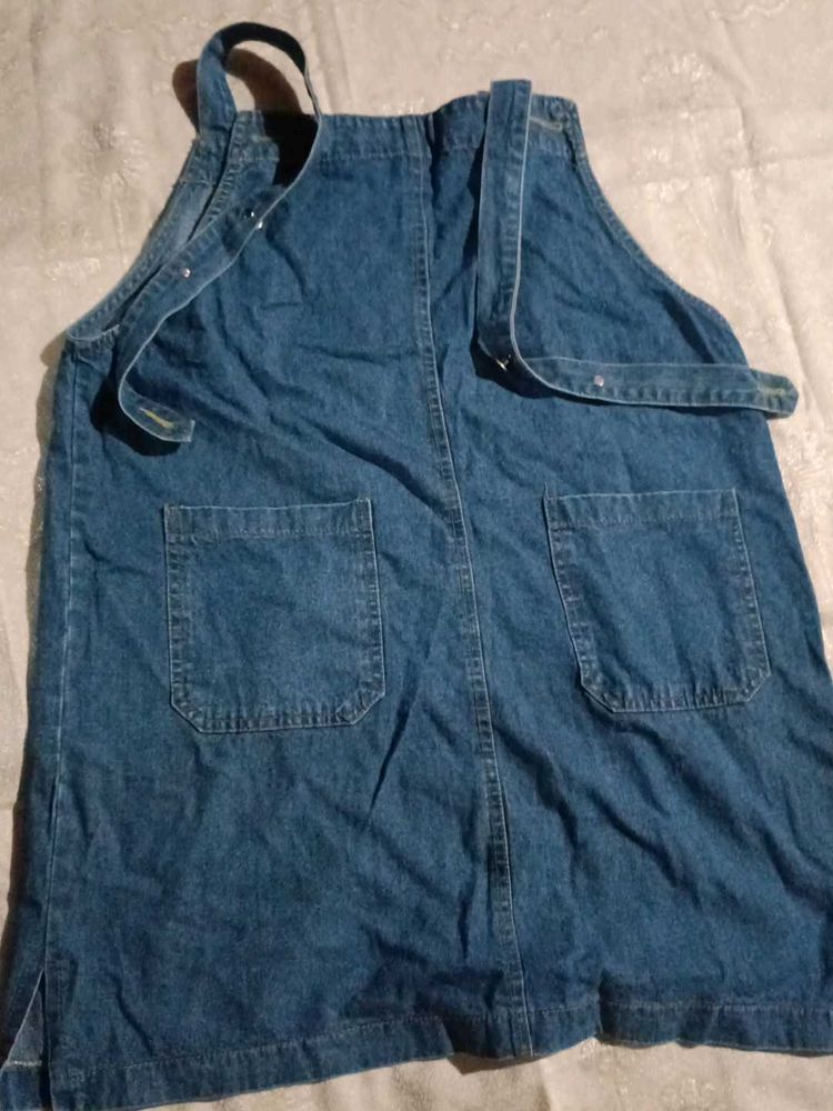 Denim Pinafore Dress