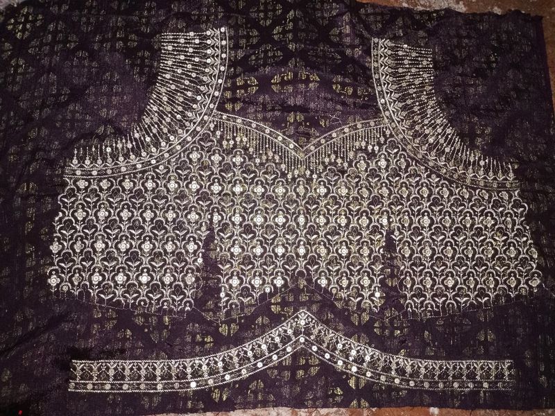 Blouse With Heavy Work Any Contrast Match  Dress &amp; Lahnga Saari