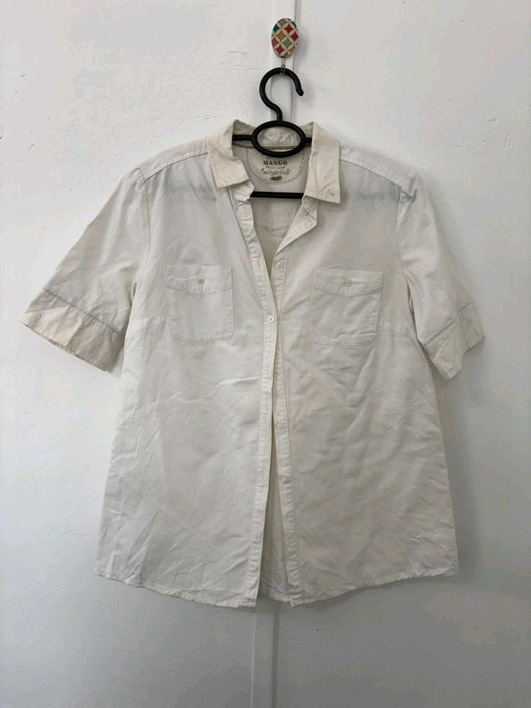 Mango White Shirt