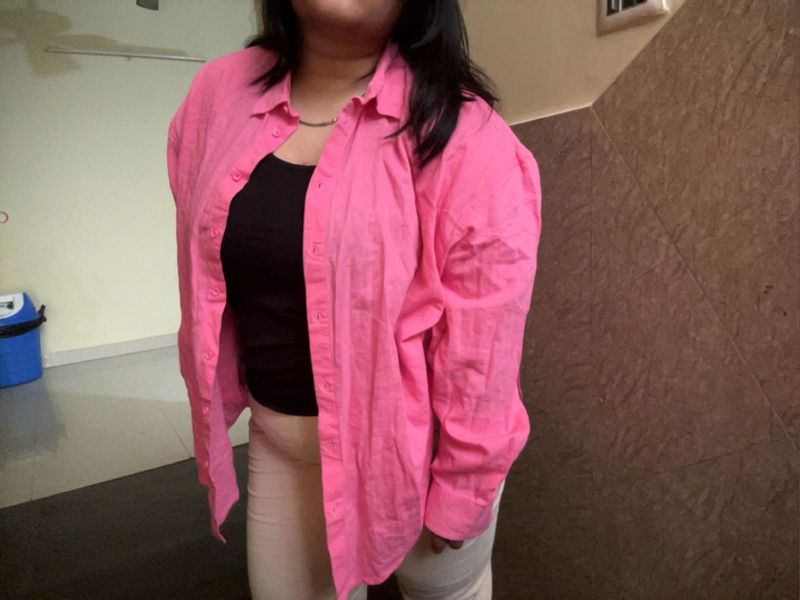 Pink Oversized Shirt