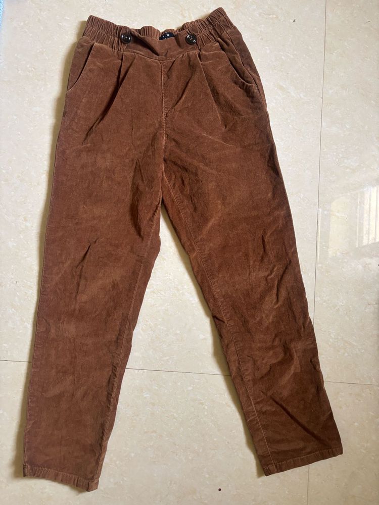 brown corduroy trousers