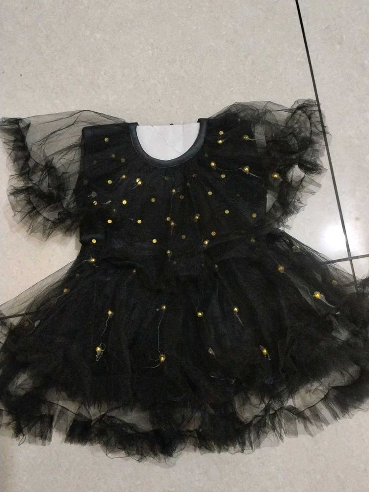 kids girls Dress Cute Black