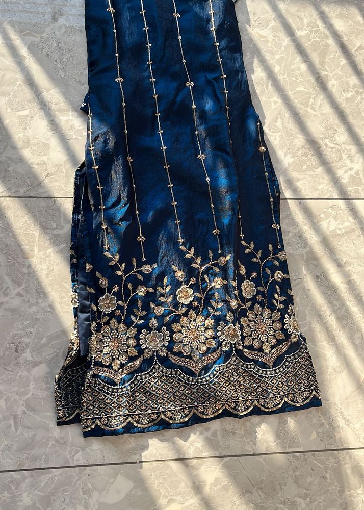 Embroidered Blue Kurta