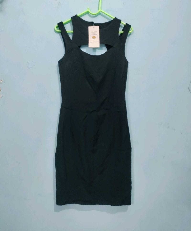 Black Cutout Mini Dress