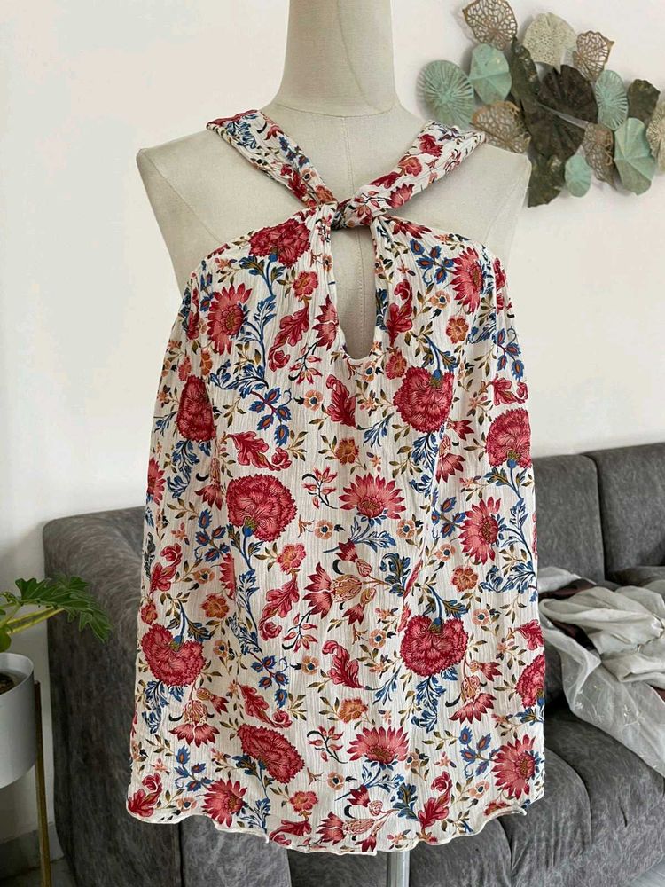 Floral Halter Top