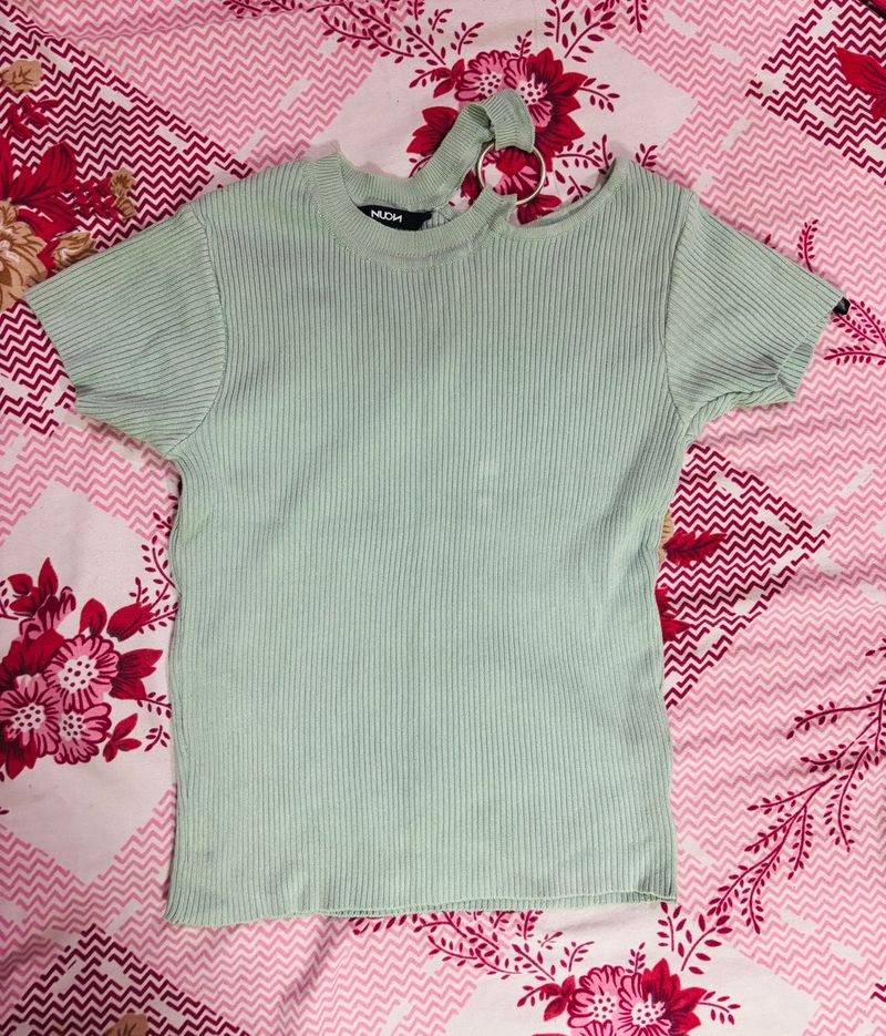 Cute Mint Green Top