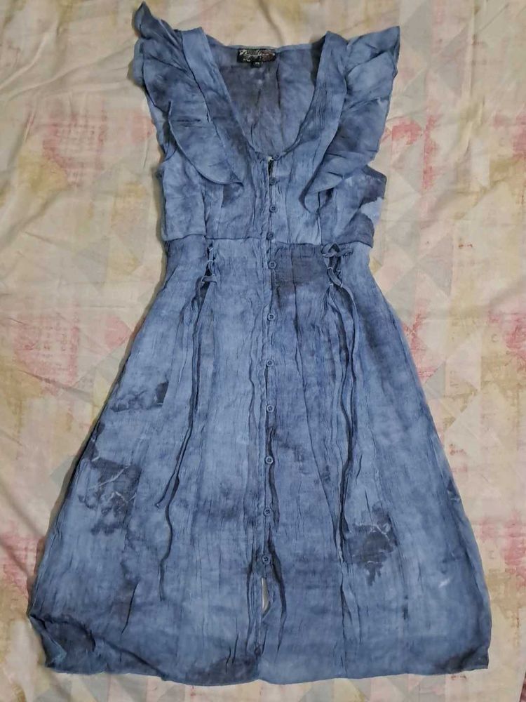 Tie Dye Vintage Blue Dress