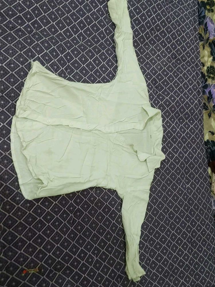 white plain full sleeve shirt