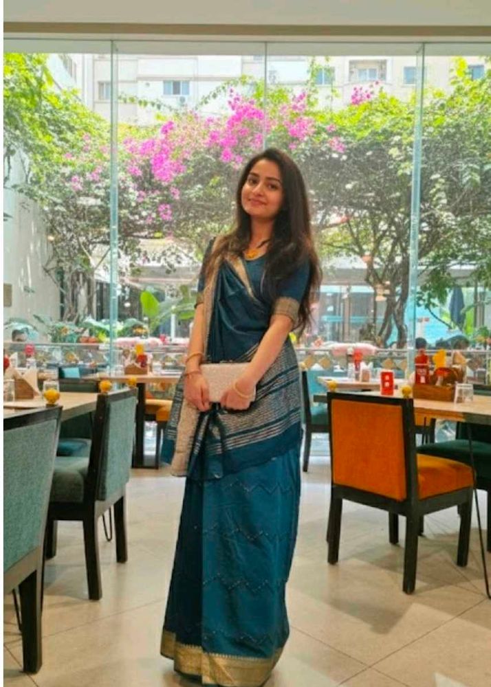 Blue Saree