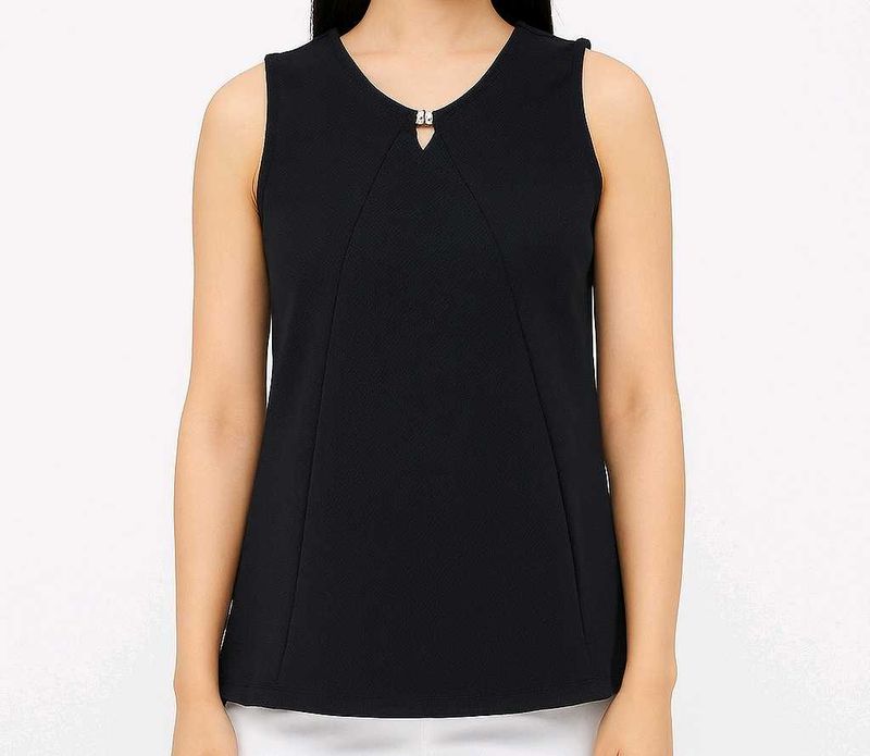 Sleeveless Black Top