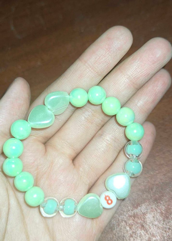 Mint Green Beaded Bracelet
