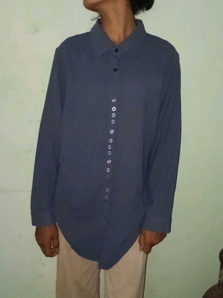 Blue Long Sleeve Shirt for girls