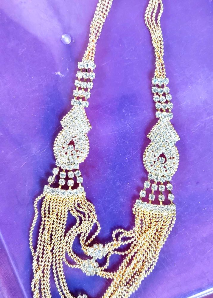 Sparkling Rhinestone Statement Necklace