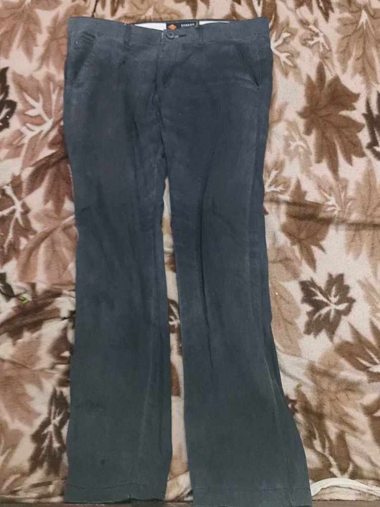 Grey Bootcut Trousers